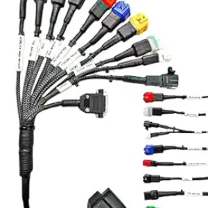 DANLITE TOOLS TECHNICIAN BS6-BS7 Bike Scanning Cable Fast Connectivity Easy To Use Work With All Bikes With Multi-Colored Heavy Moulded Cable